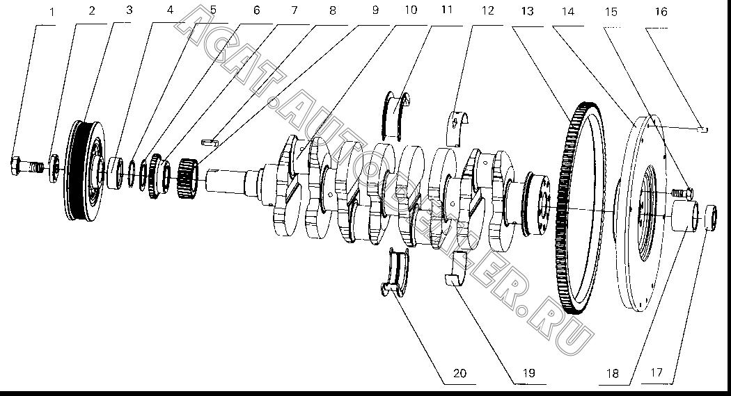 Bearing seat G0200-1005065 для Yuchai YC4112ZQ