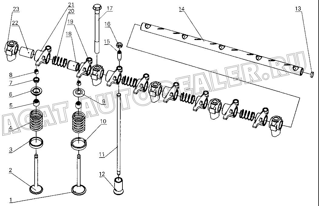 Intake valve 150-1007023B для Yuchai YC4112ZQ