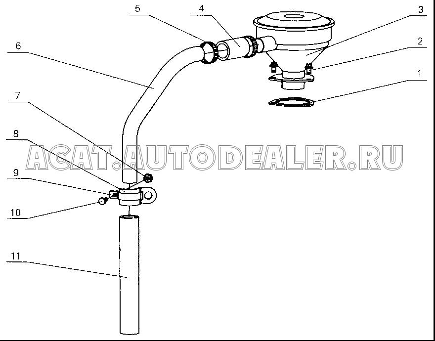 Breather gasket E0200-1014001A для Yuchai YC4112ZQ