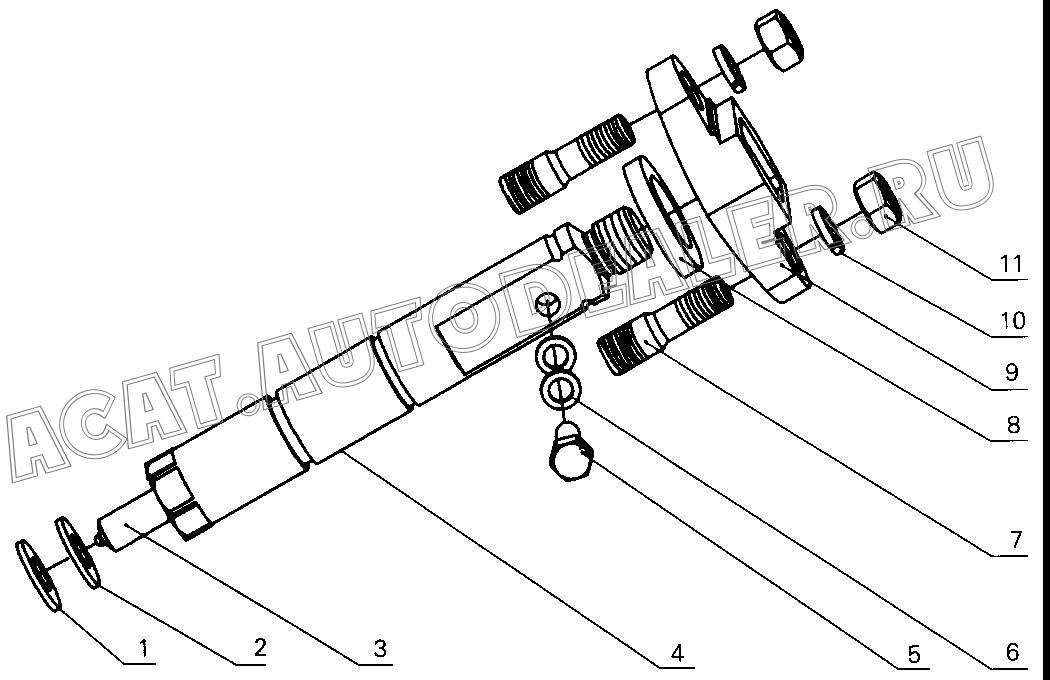 Injector gasket 6105-1112013 для Yuchai YC4112ZQ