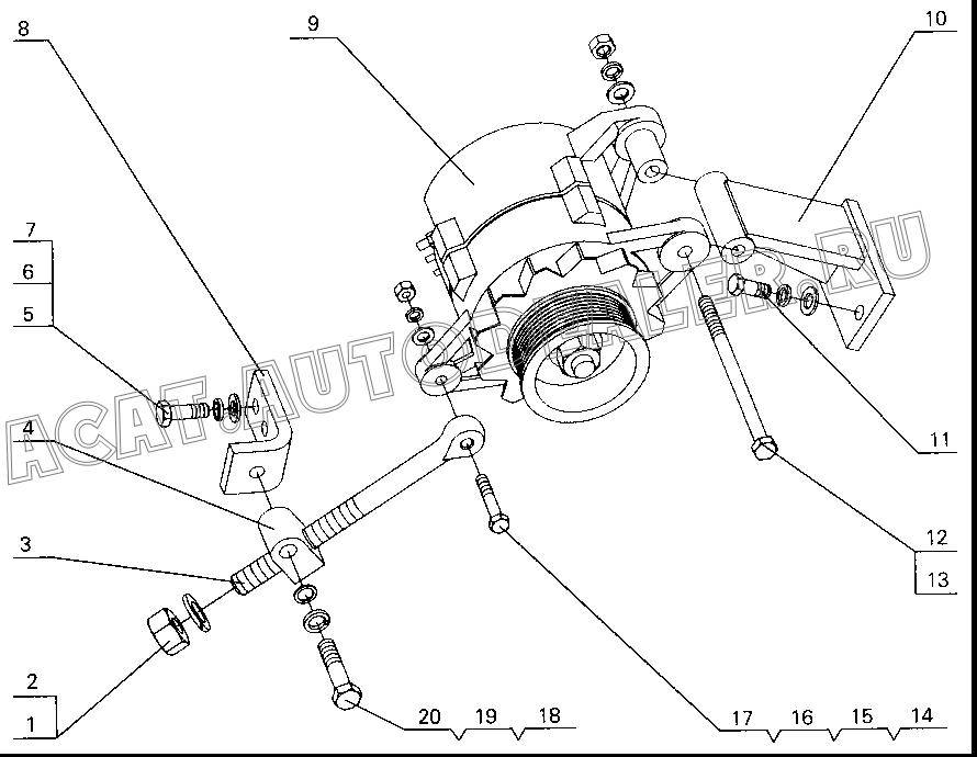 Slider block 497e-3701032 для Yuchai YC4112ZQ