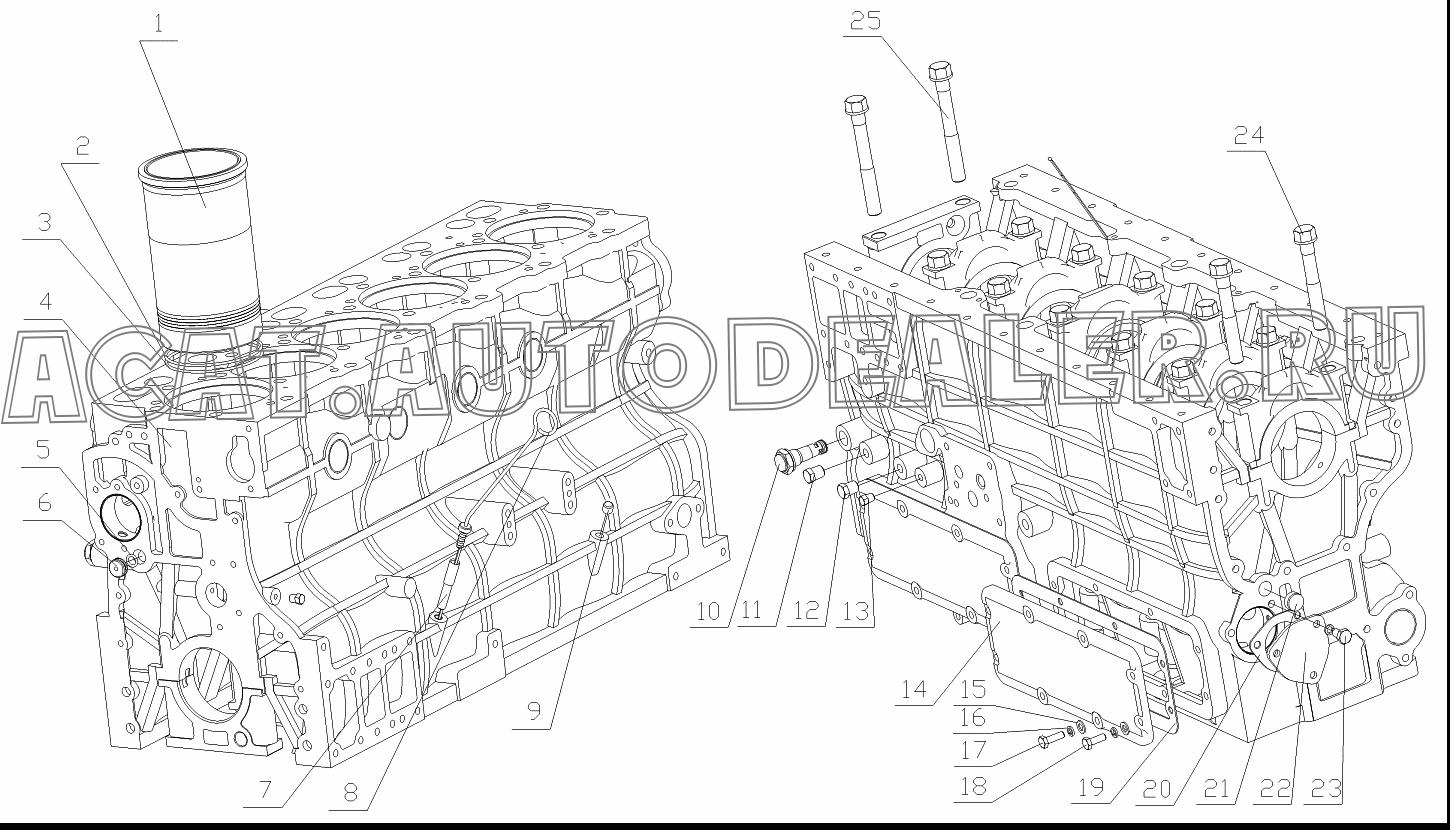 Гильза 330-1002064B для Yuchai YC6108G