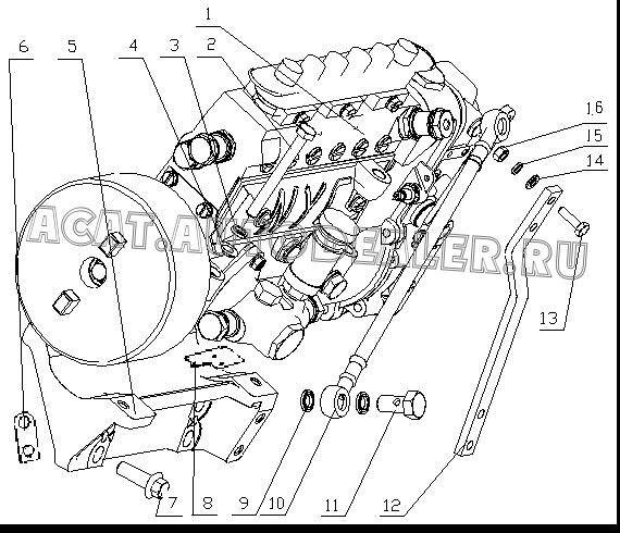 Установка опережения 330-1111040-179 для Yuchai YC6108G