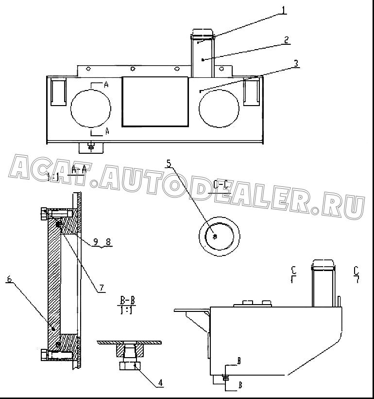 Tank Body Z30E010101T12 для ChengGong CG932E