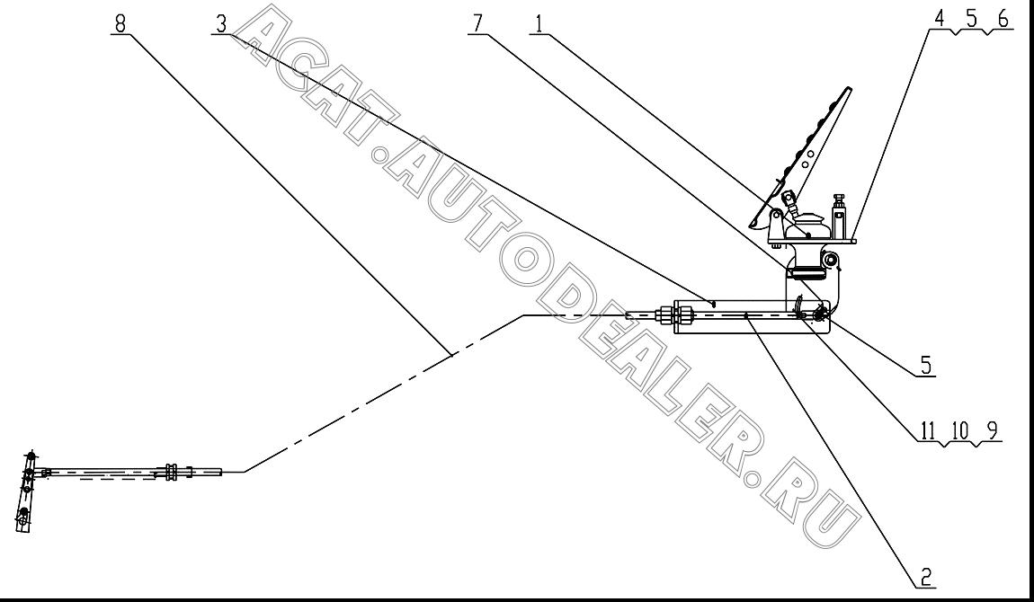 Accelerograph Control Valve HP1108-00 для ChengGong ZL50E-3