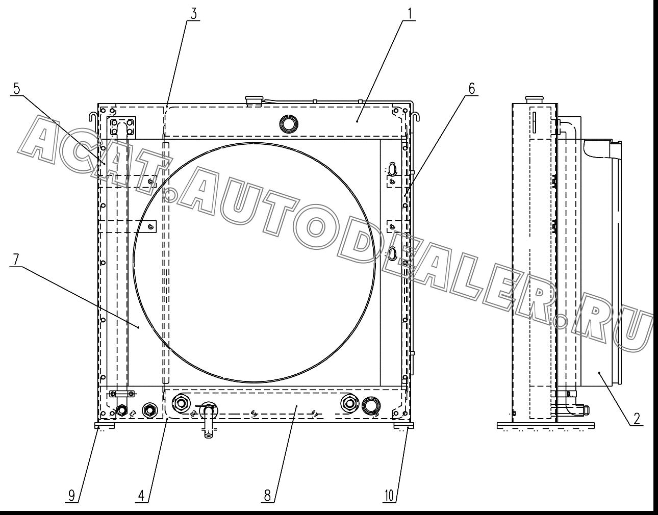 Water tank CG50E-WD-000b-1301000 для ChengGong ZL50E-3