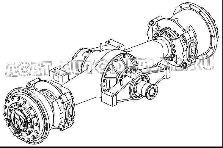 Rear Axle Z5E205T21 для ChengGong ZL50E-3
