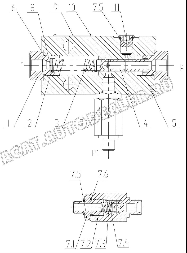 Connector HSF8-1 для ChengGong ZL50E-3