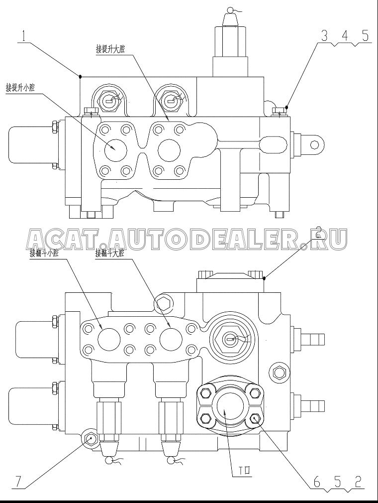 Multi-way valve SD32X(20MPa) для ChengGong ZL50E-3