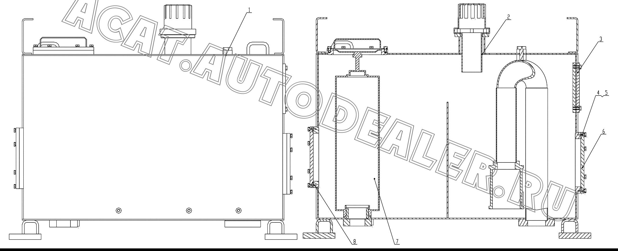 Hydraulic Oil Tank Z5E2100101T8 для ChengGong ZL50E-3