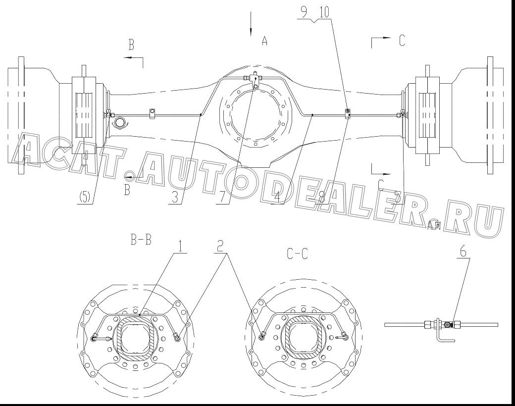 Pipe Z5E20906T8 для ChengGong ZL50E-3
