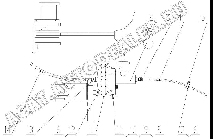 Bracket Z5E2090000001T8 для ChengGong ZL50E-3