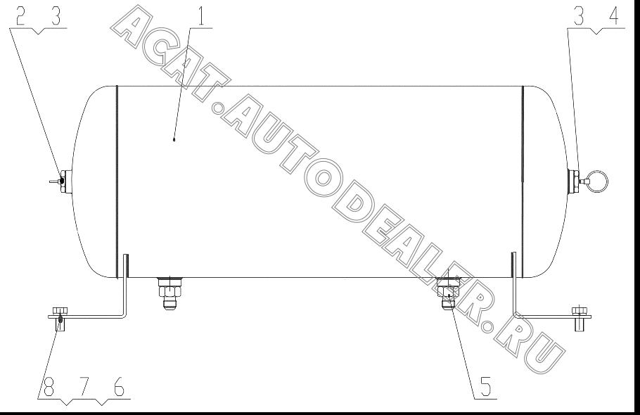 Gas Storage Canister CG38L(D) для ChengGong ZL50E-3