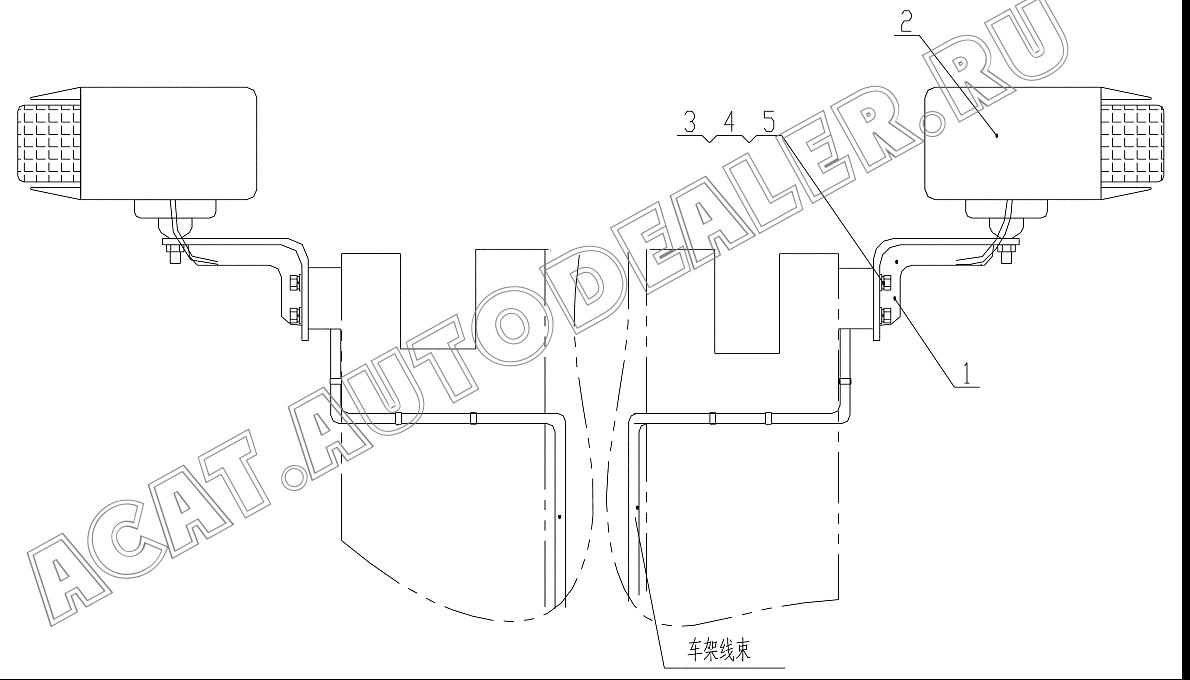 Lamp shelf Z5EH150601T4 для ChengGong ZL50E-3