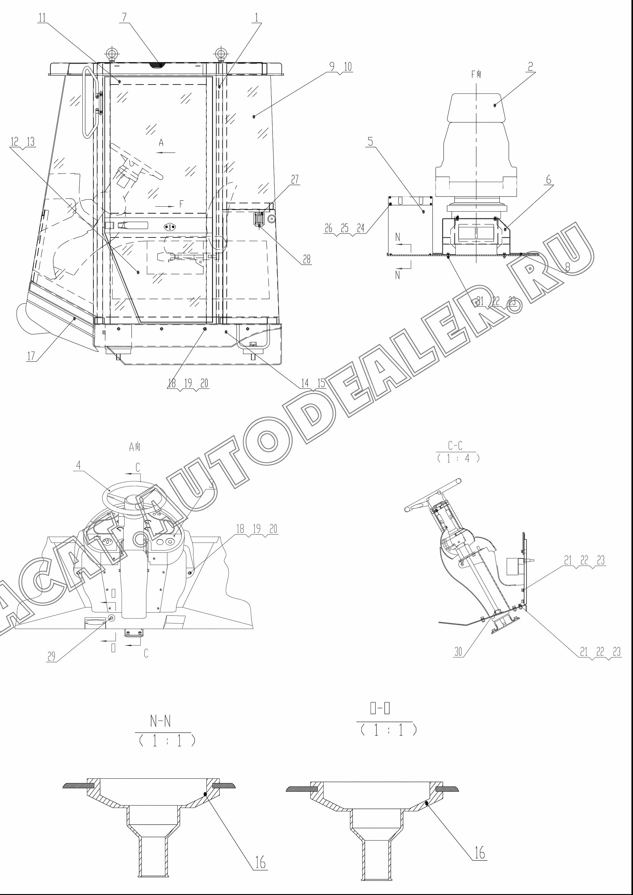 Cab Body Z5E2130101T21 для ChengGong ZL50E-3