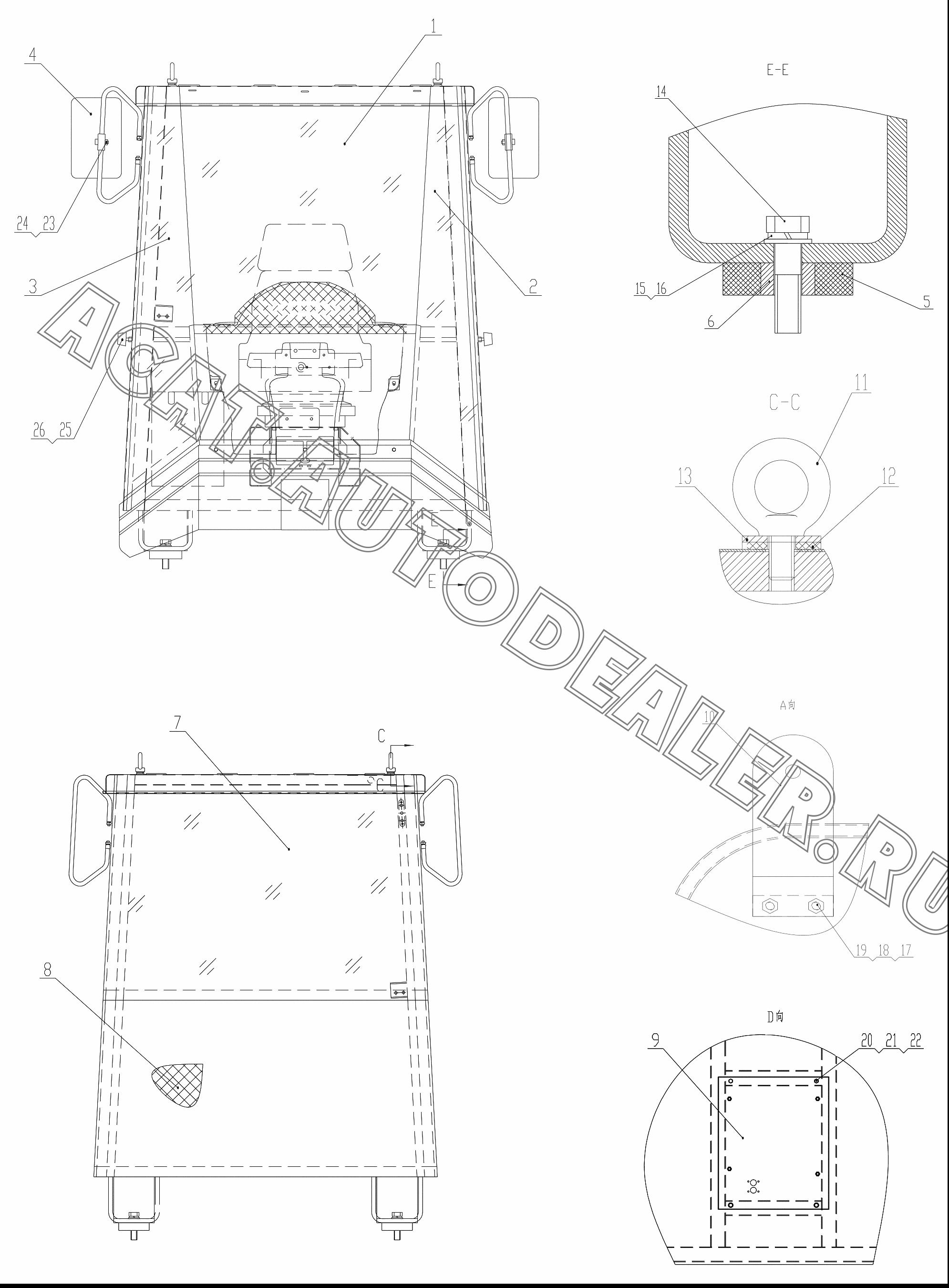 Glass Z5E2130000002T8 для ChengGong ZL50E-3