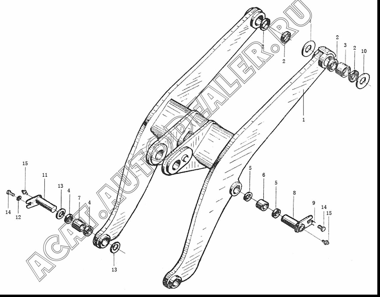 Lift Arm Z5E21403T21 для ChengGong ZL50E-3