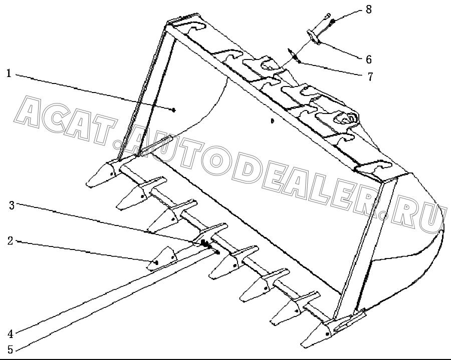 Bucket Z5E2140101T21 для ChengGong ZL50E-3