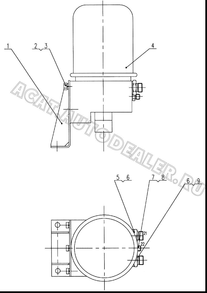 Air dryer XZ16K.41.6.1 / 10710022 XCMG