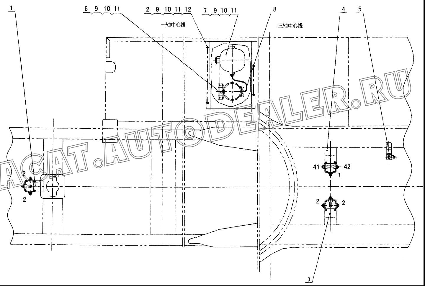 Air dryer assembly cover XZ16K.41-9A для XCMG QY70K